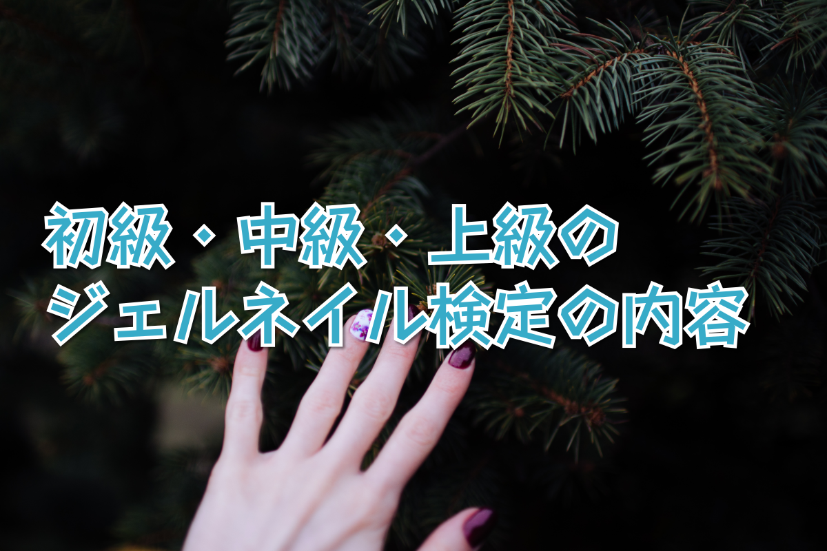 ジェルネイル検定を受けたい ジェルネイル検定初級 中級 上級の内容まとめ ツメカラ ジェルネイル セルフネイルのおすすめ情報サイト